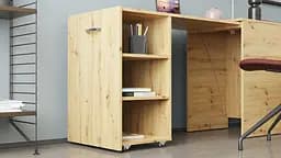 Стіл-тумба трансформер Смарт 1/1 Ferrum-decor 750x1450x500 ДСП Дуб Артізан 16 мм (FRD-105072) - мініатюра 7