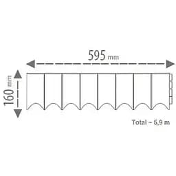 Бордюр садовий Prosperplast Garden fence 5.9 м темно-зелений - мініатюра 2