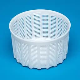 Форма для приготування сиру бринзи, сулугуні та інших гарячих сирів (італійський кошик) 0.6 кг, Kitchette Білий 84611