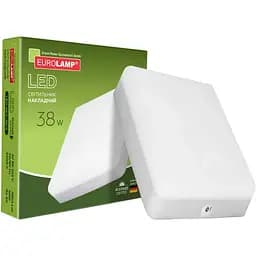 Світильник Eurolamp LED GL 38W 5000K квадратний накладний (LED-NLS-38/5)