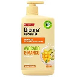 Гель для душу Dicora Urban Fit Glowing Skin Mango & Avocado 825 мл