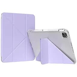 Обкладинка BeCover Ultra Slim Origami Transparent з кріпленням Apple iPad Pro 11" M4 2024 Purple (711692)