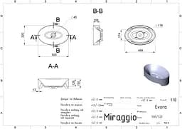 Умивальник Miraggio Evora mirasoft 0001017, Білий матовий - мініатюра 5