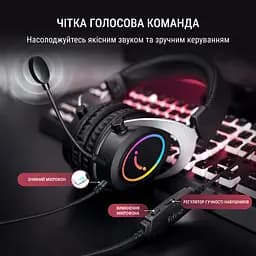 Навушники Fifine RGB чорні (H3) - мініатюра 6