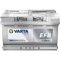 Автомобільний акумулятор Varta Blue Dynamic EFB 80Ah Ев -/+ 800EN N80