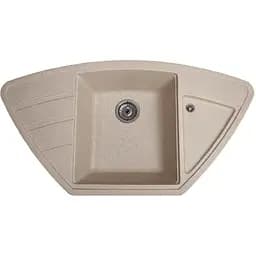 Гранітна кухонна мийка Romzha Jorum 98B Piesok (301) кутова