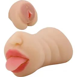 Подвійний мастурбатор Crazy Bull Sarah тілесний