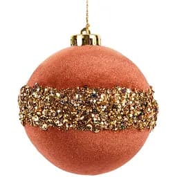 Куля новорічна Yes! Fun 10 см бронза (974965) 