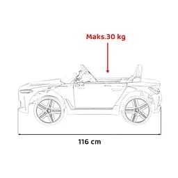 Електроавтомобіль Ramiz BMW I4 12 В,золотистий (PA.JE1009.ZLO) - мініатюра 3