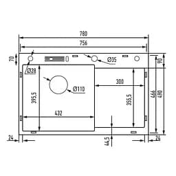 Кухонна мийка Mixxus MH7849L-HK Nano-Black MX1936, Графит - мініатюра 2