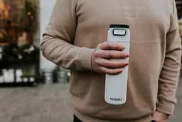 Термопляшка Kambukka Elton Insulated 600 мл сіро-біла (11-03035) - мініатюра 4