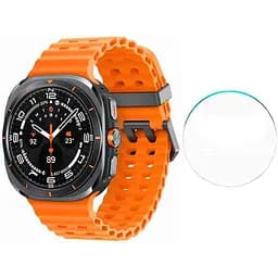 Захисне скло Watchbands Samsung Galaxy Watch Ultra SM-L705 Titanium Gray (SM-L705FDAASEK) - 1шт (WB000ULTRA1INGRAY)