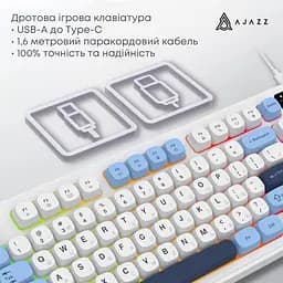 Клавіатура Ajazz AF98 Glacier Blue (AF98-GB) - мініатюра 7
