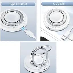 БЗП Wiwu Wi-W027 3 in 1 wireless charger White - мініатюра 6