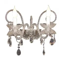 Бра Brille CR-506W/2NP настенное накладное хрустальное свеча барокко