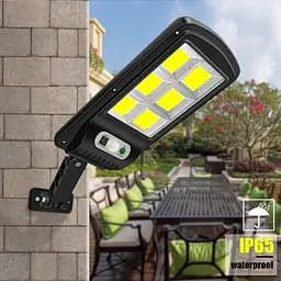 Вуличний ліхтар настіний із пультом Solar Light 6COB на сонячних батареях з датчиком руху - мініатюра 9