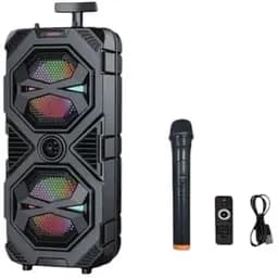 Портативна колонка XPRO ZQS8212 валіза 30Вт USB SD FM радіо Bluetooth 1 мікрофон ДУ (MER-15655)