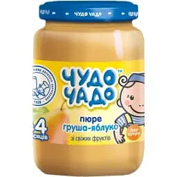 Пюре Чудо-чадо з груші і яблук без цукру 170 г