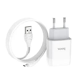 Адаптер мережевий Hoco Micro USB Cable Glorious C73A 6931474713063 - мініатюра 2
