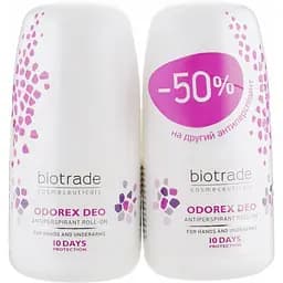 Набір дезодорант-антиперспірант Biotrade Odorex Deo тривалої дії кульковий 80 мл (2 шт. по 40 мл) (3800221841263)