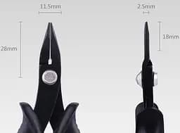 Інструмент для складання моделей PIECECOOL Primary needle-nosed pliers Black T-JZQ05 - мініатюра 4