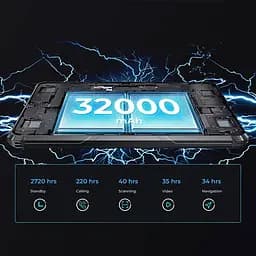 Планшет Oukitel RT7 5G 10.1" FHD+/12GB/512GB/ Dimensity720/32000mAh/ 48+32Мп/IP69K/NFC/LTE Black - мініатюра 8