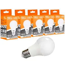 Набір світлодіодних ламп Evro Lights 10 Вт 4200 К A-10-4200-27 Е 27, 5 шт. (58705)