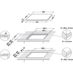 Робоча поверхня Whirlpool WSQ4860NE - мініатюра 6