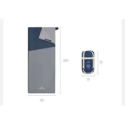 Спальник Naturehike Sunny Day PL01 LW180 (CNK2550WS026) +14°C - 205см - коричневий - мініатюра 4