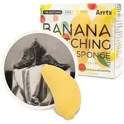 Спонж Arrtx Banana для растушевки эскизов 3 шт.
