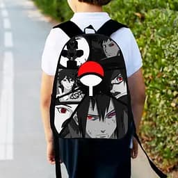 Рюкзак детский Аниме Наруто Итачи Учиха, 34х27см, городской ранец для мальчика с принтом (00335)