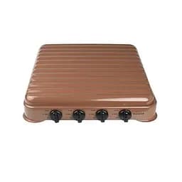 Настільна газова плита ViLgrand VGP-4042 Brown з кришкою на 4 конфорки 88099 - мініатюра 3