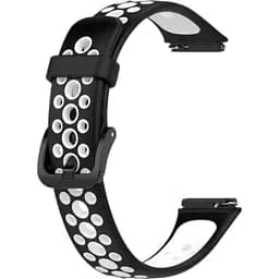 Ремінець Becover Vents Style для Huawei Band 7/Honor Band 7 Black-White (709439)