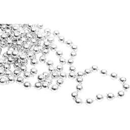 Намисто на ялинку Linhai 10 мм х 8 м новорічна прикраса сріблясте (890056)