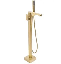 Смеситель для ванны Rea Tery brushed gold напольный REA-B5307 Золотой