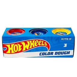 Тесто для лепки Kite Hot Wheels цветное 3 х 75 г (HW23-151)