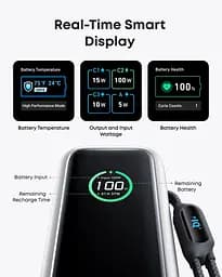 Портативний зарядний пристрій 25000 mAh 165W PD Built-In Double USB-C Cables Black Anker teh0027059 - мініатюра 6