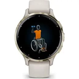 Смарт-годинник Garmin Venu 3S Soft Gold Stainless Steel Bezel with Ivory Case and Silicone Band (010-02785-04/54) [111833] - мініатюра 6