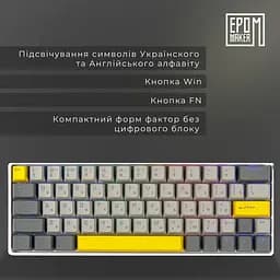 Клавіатура Epomaker EP64 Mulan White (EP64-W-M) - мініатюра 14
