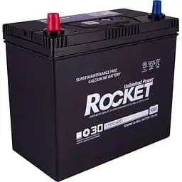 Акумулятор Rocket 45Ah ASIA (+/-) ТК (430CCA) (237х127х227) SMF 55B24R без нижн. бурт + перехідник під клему STD