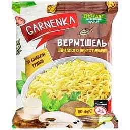 Вермишель быстрого приготовления Garnenka со вкусом грибов 60 г
