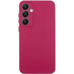 Чехол TPU Getman Liquid Silk Full Camera для Samsung Galaxy S24 FE Бордовый / Marsala
