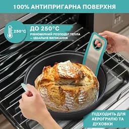 Силіконова стрічка-підкладка (килимок-слінг) для випікання хліба, тіста або кексів у духовці та аерогрилі (3 штуки в комплекті), Kitchen Master Помаранчевий 87925 - мініатюра 6
