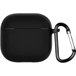 Чохол-накладка DK Apple AirPods 4 | Silicone Candy Friendly з карабіном (black)