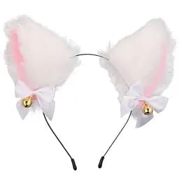 Косплей аксесуар Cat ears Котячі вушка білі AC CE 04