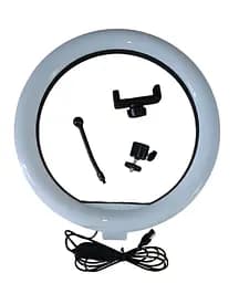 Світлодіодна LED кільцева лампа з тримачемдля смарфону Ring Light 33 см - мініатюра 3