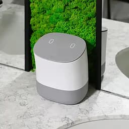 Відро для сміття настільне з кришкою МВМ My Home (MVM) 15x13.5x17.5 см біло-сіре (BIN-21 1,5L WHITE/GRAY) - мініатюра 10