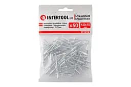 Витяжні заклепки з плоскою головкою Intertool 4 х 10 мм (в упаковці 50 шт.) - мініатюра 3