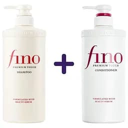 Набор Shiseido Fino Premium Touch: шампунь 550 мл + кондиционер для волос 550 мл