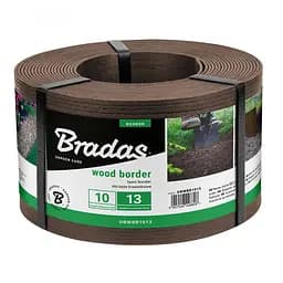 Бордюр Bradas WOOD BORDER 130 мм х 2,8 мм х 10 м коричневий OBWBR1013